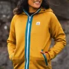 Sale Passenger Slope Hooded Recycled Fleece Dusty Ochre