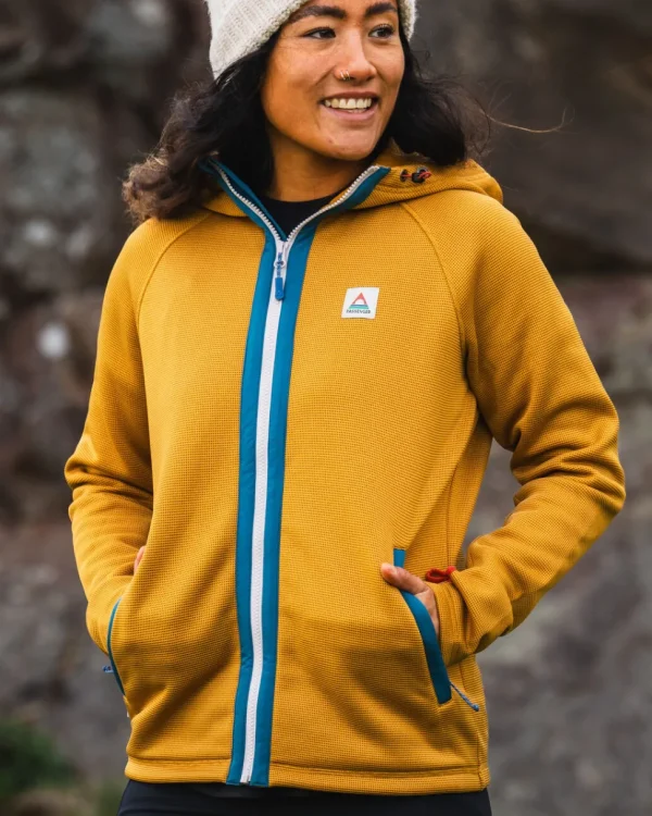 Sale Passenger Slope Hooded Recycled Fleece Dusty Ochre