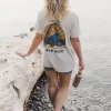New Passenger Sundaze Oversized Recycled Cotton T-Shirt Birch