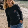 Cheap Passenger Sunray Recycled Cotton LS T-Shirt Black