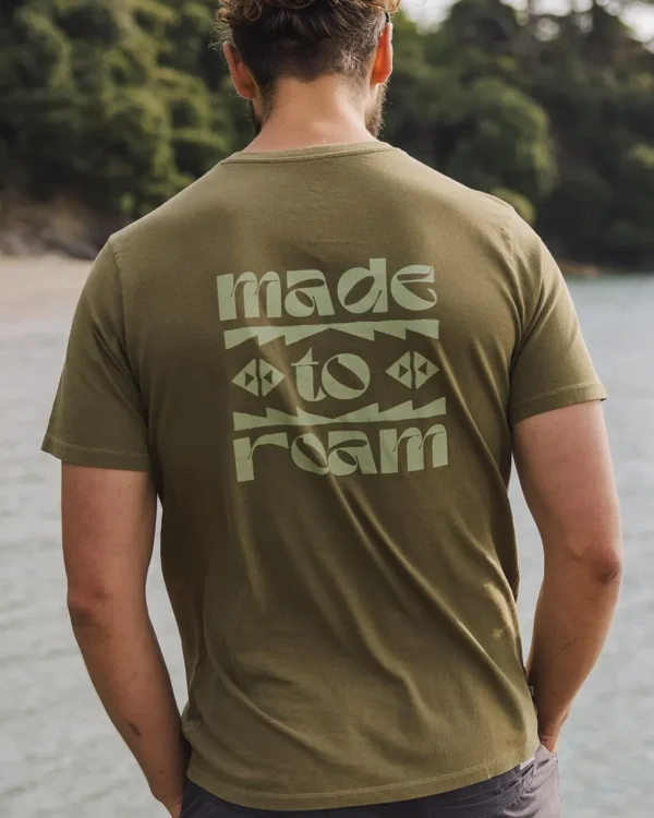 Flash Sale Floris van Bommel Sunrise Recycled Cotton T-Shirt Loden Green