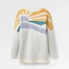 Outlet Passenger Sunsets Recycled Knitted Cardigan Marshmallow