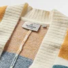 Outlet Passenger Sunsets Recycled Knitted Cardigan Marshmallow