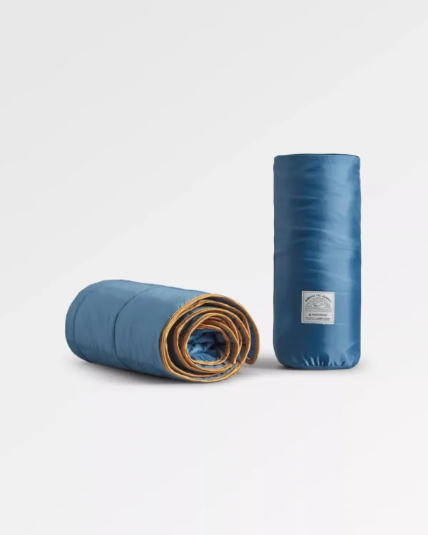Best Floris van Bommel Travel Recycled Ripstop Blanket Washed Blue