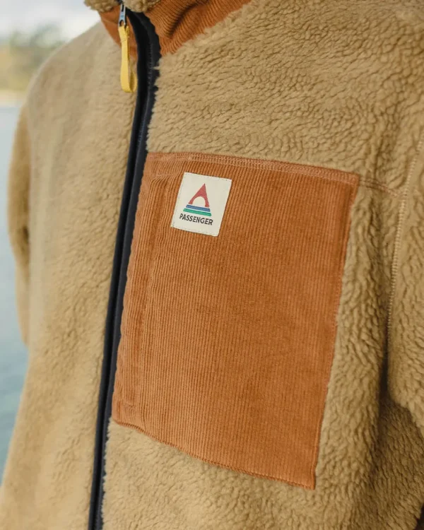 Online Floris van Bommel Trekker Recycled Deep-Pile Sherpa Fleece Biscuit