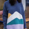 Flash Sale Passenger Vista Recycled Oversized Knitted Jumper Dark Denim