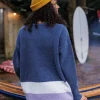 Flash Sale Passenger Vista Recycled Oversized Knitted Jumper Dark Denim