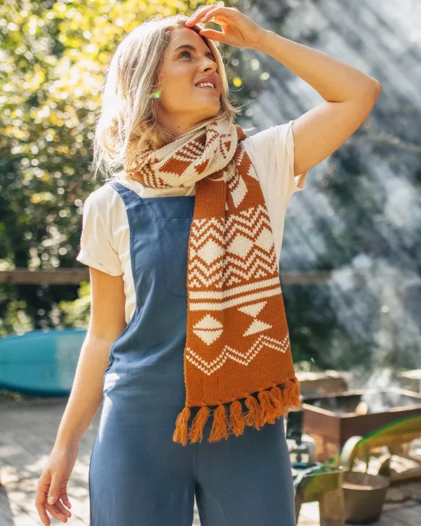 Sale Passenger West Coast Recycled Acrylic Scarf Glazed Ginger