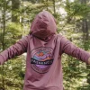 Shop Passenger Wilds Recycled Cotton Hoodie Crushed Berry