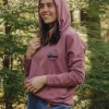 Shop Passenger Wilds Recycled Cotton Hoodie Crushed Berry