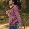 Shop Passenger Wilds Recycled Cotton Hoodie Crushed Berry