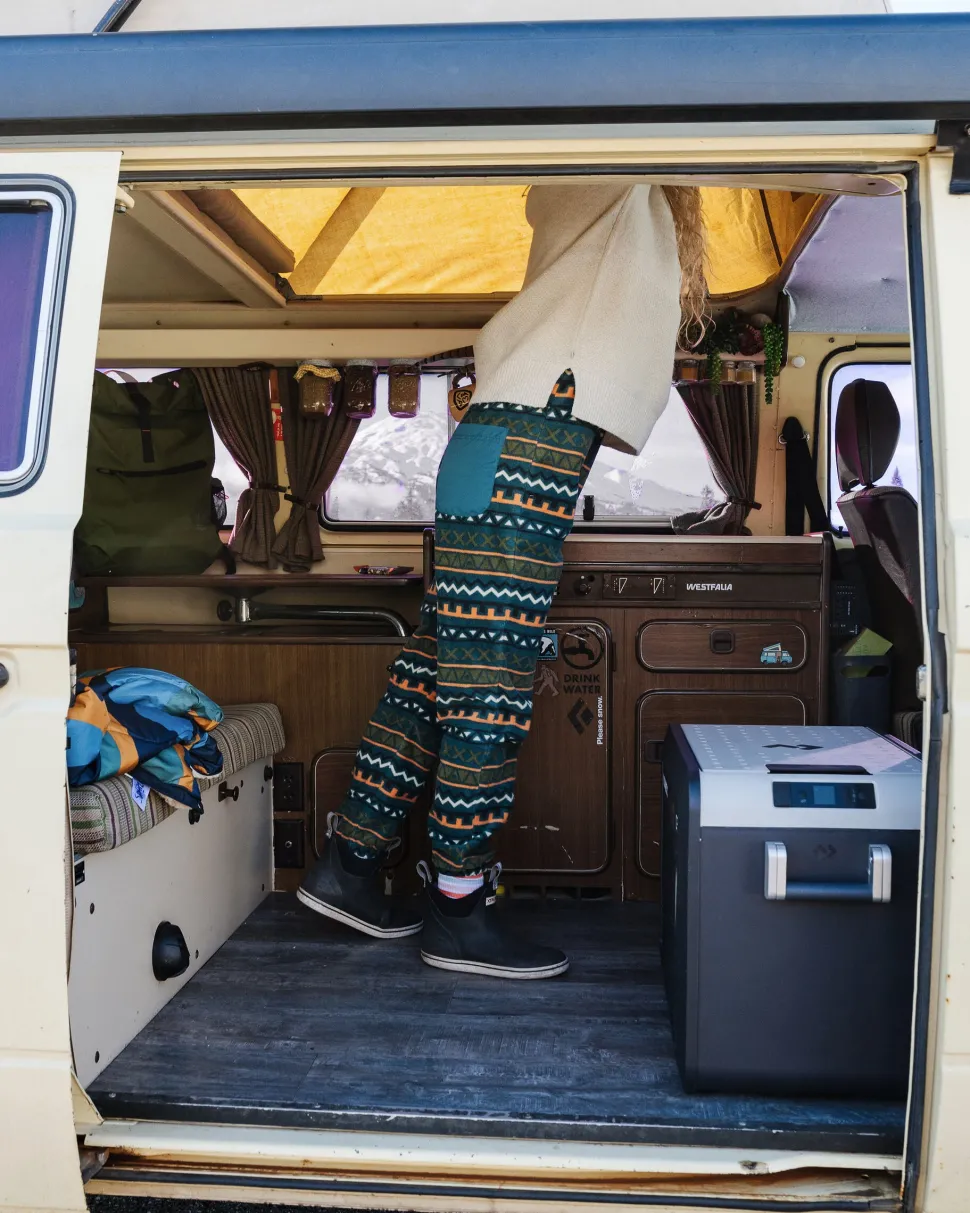 Flash Sale Passenger Ace Recycled Polar Fleece Dungarees Retro Geo Mediterranean