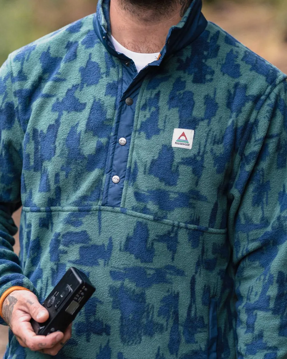 Flash Sale Passenger Adrift Recycled Polar Fleece Oak Patch Deep Ocean