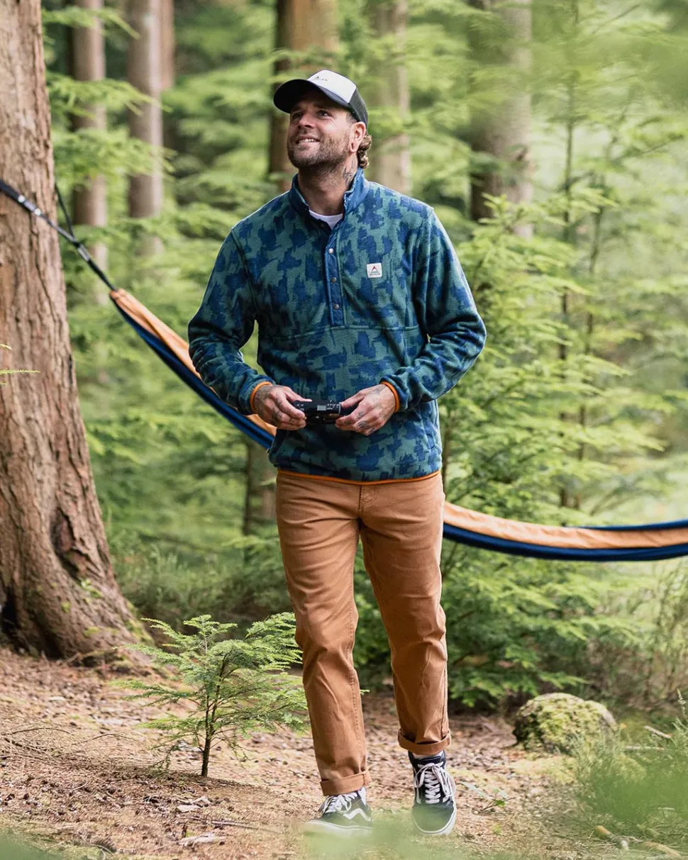 Flash Sale Passenger Adrift Recycled Polar Fleece Oak Patch Deep Ocean