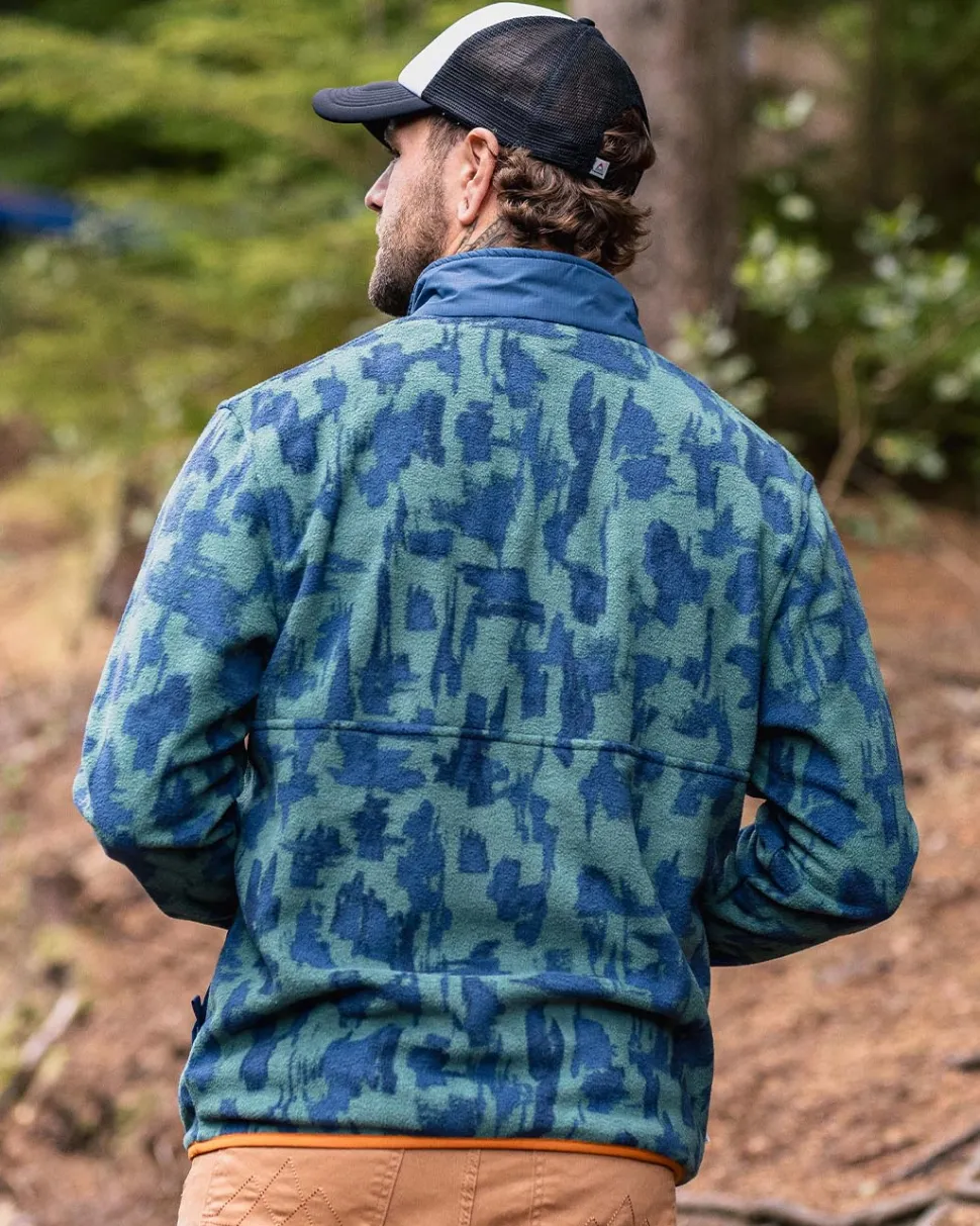 Flash Sale Passenger Adrift Recycled Polar Fleece Oak Patch Deep Ocean