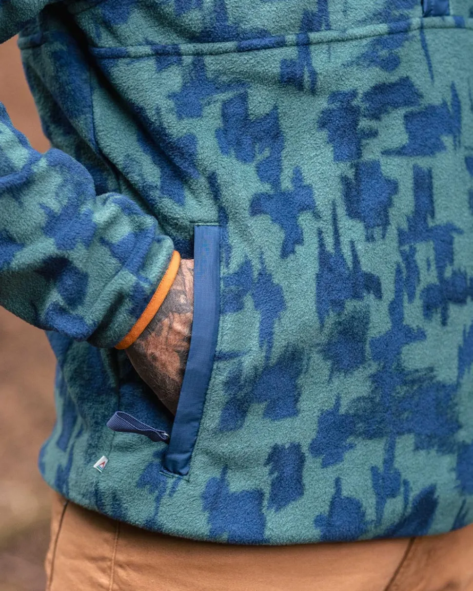 Flash Sale Passenger Adrift Recycled Polar Fleece Oak Patch Deep Ocean