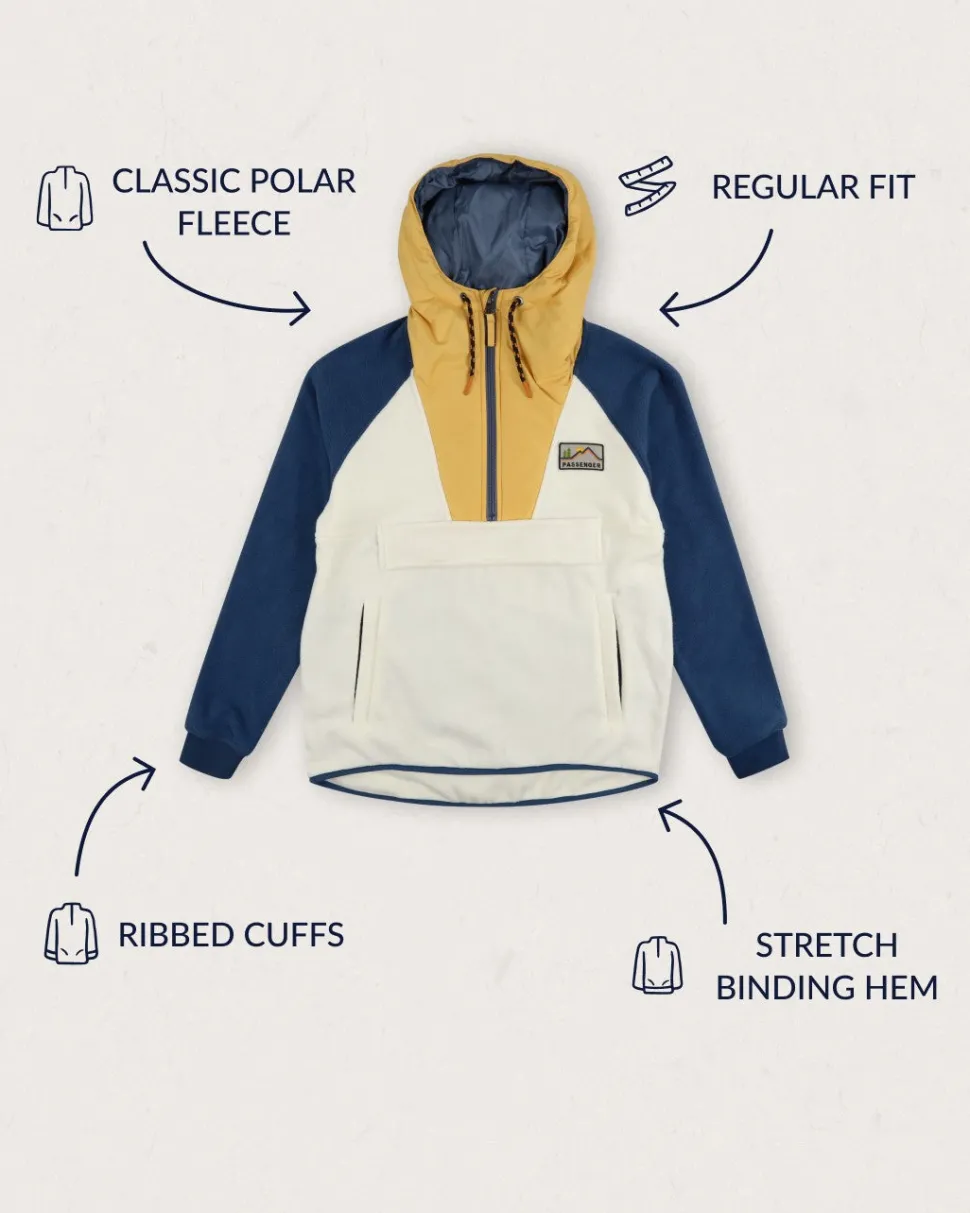 Sale Passenger Alexander Recycled Polar Hooded Fleece Egret