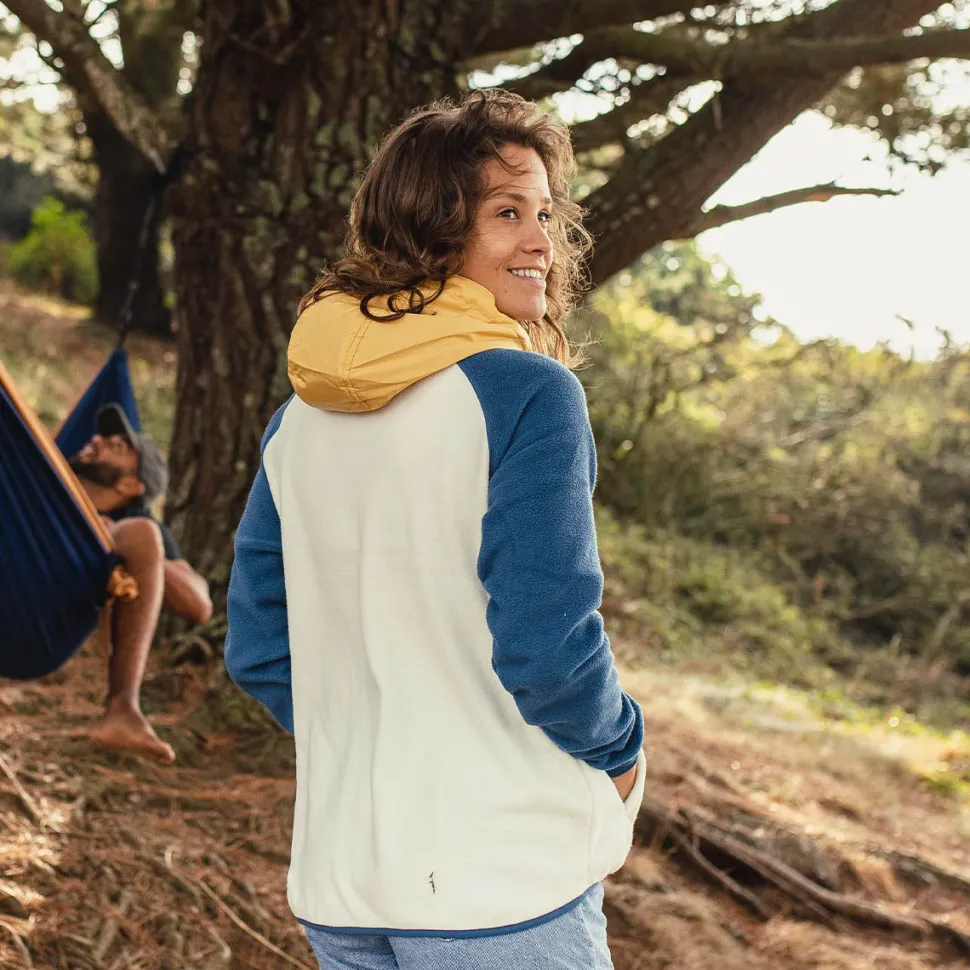 Sale Passenger Alexander Recycled Polar Hooded Fleece Egret