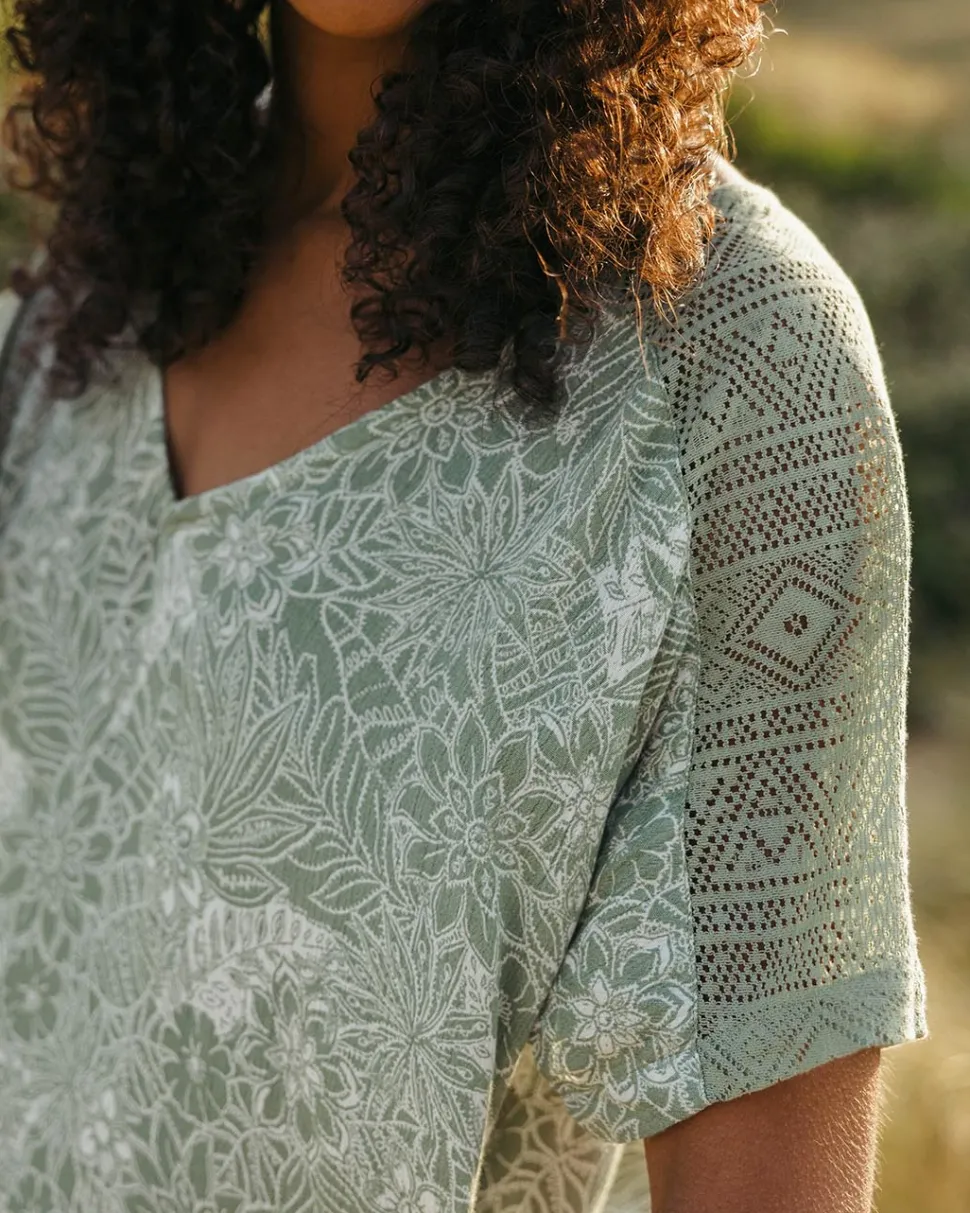 Discount Passenger Ambrose Oversized Dress Pistachio Floral