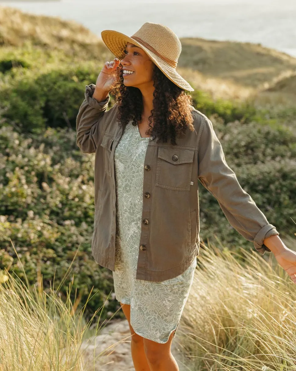 Discount Passenger Ambrose Oversized Dress Pistachio Floral