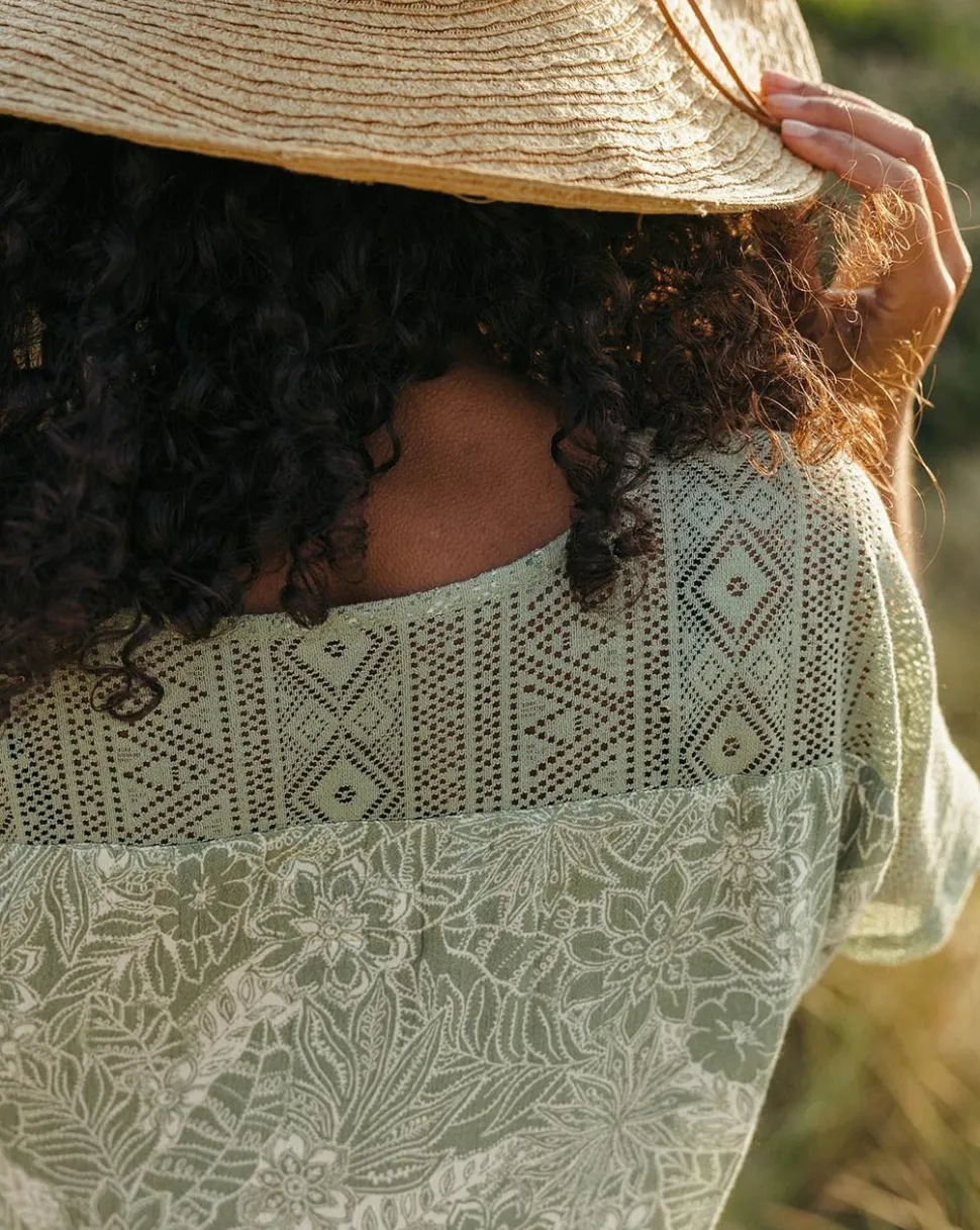 Discount Passenger Ambrose Oversized Dress Pistachio Floral