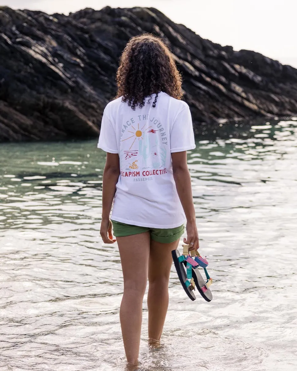 Cheap Passenger Arabica Recycled Cotton Oversized T-Shirt White