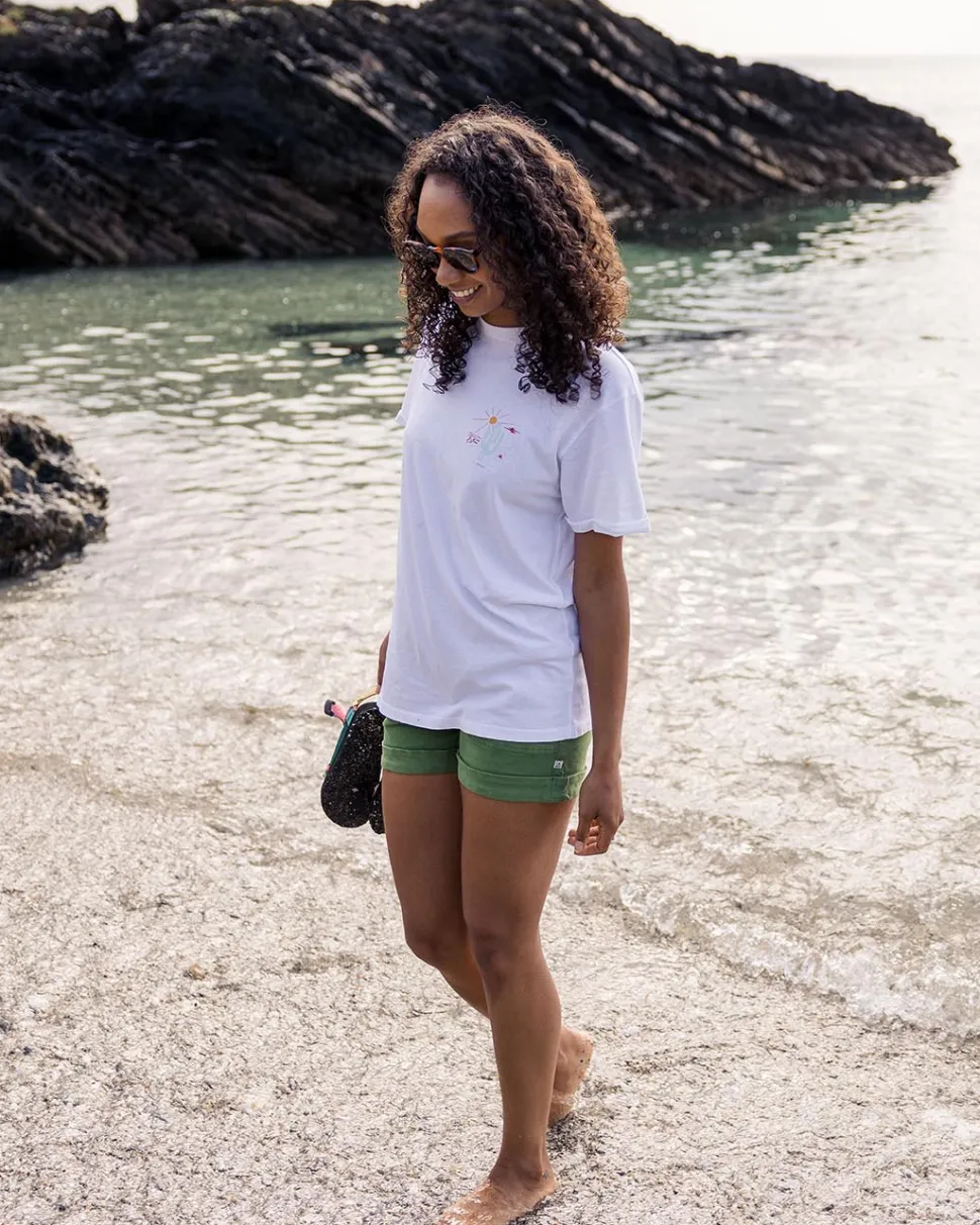 Cheap Passenger Arabica Recycled Cotton Oversized T-Shirt White