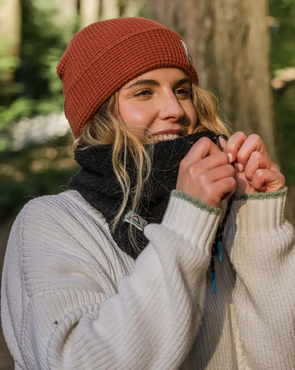 Sale Passenger Ash Recycled Sherpa Fleece Snood Black