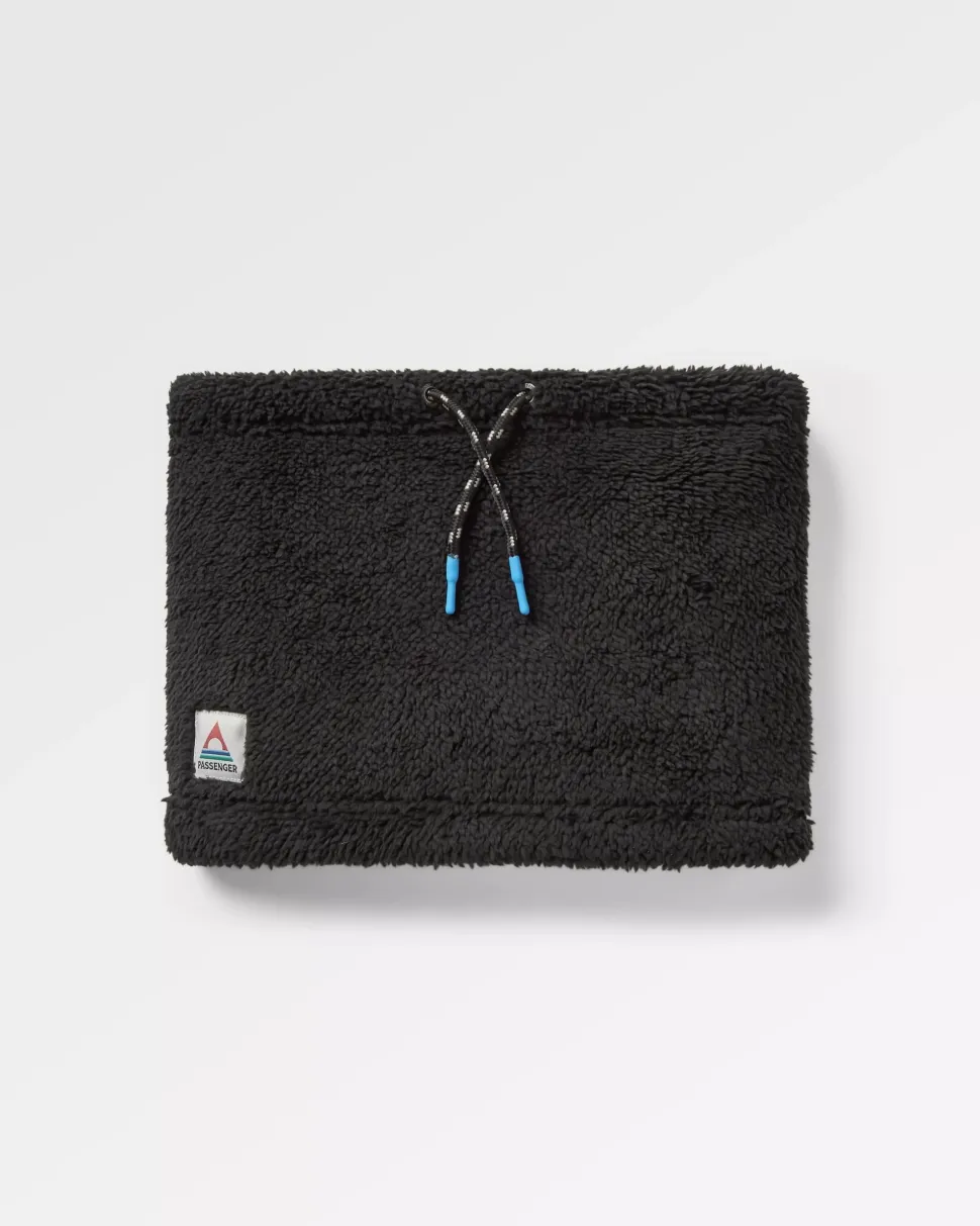Sale Passenger Ash Recycled Sherpa Fleece Snood Black
