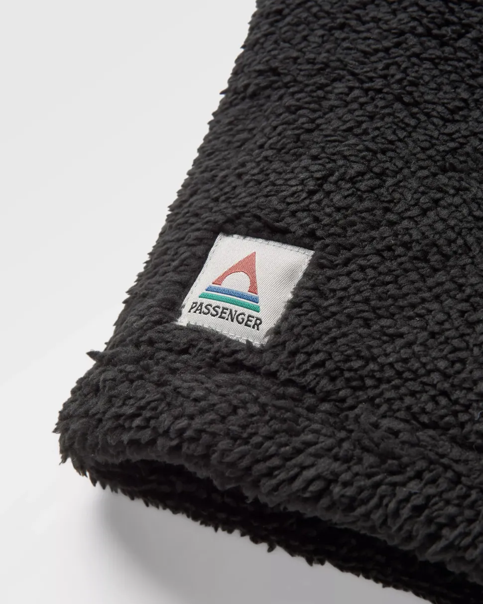 Sale Passenger Ash Recycled Sherpa Fleece Snood Black