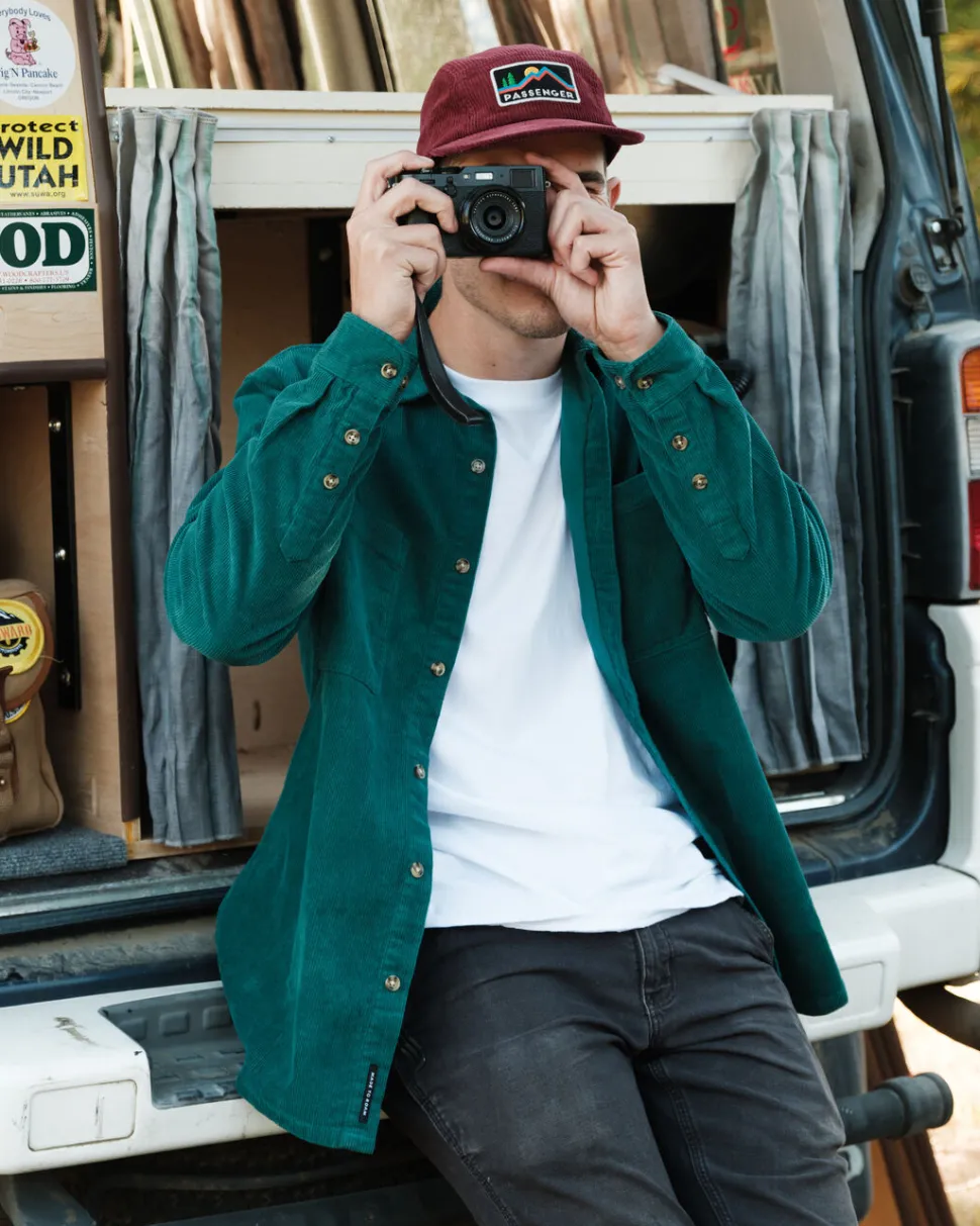 Store Passenger Backcountry Cord Shirt Storm Green