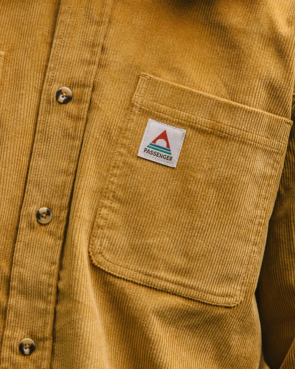 Shop Passenger Backcountry Cord Shirt Mustard Gold