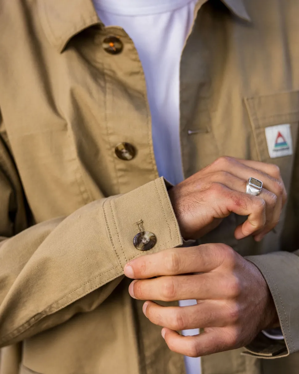 Shop Passenger Balsa Canvas Overshirt Biscuit