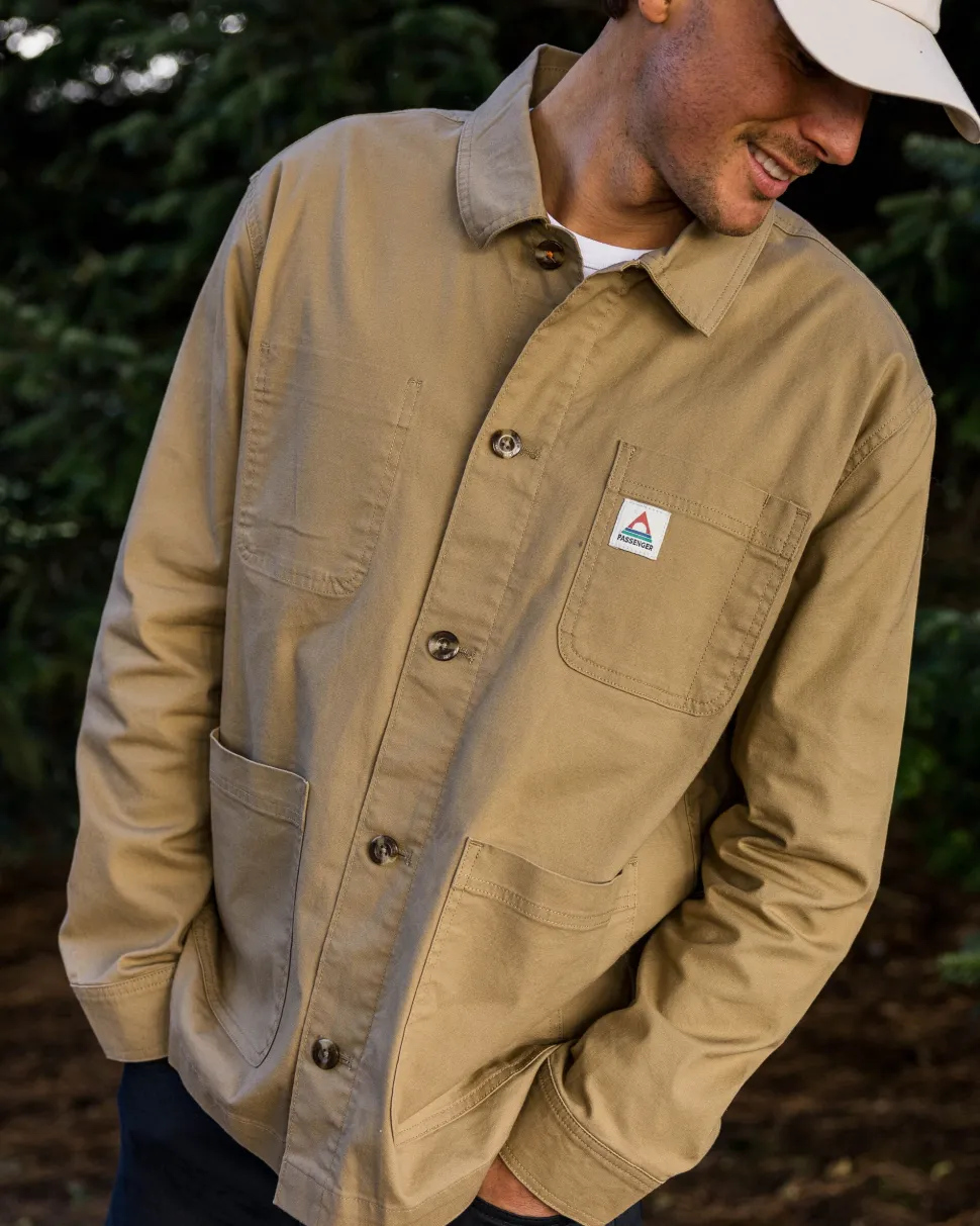 Shop Passenger Balsa Canvas Overshirt Biscuit
