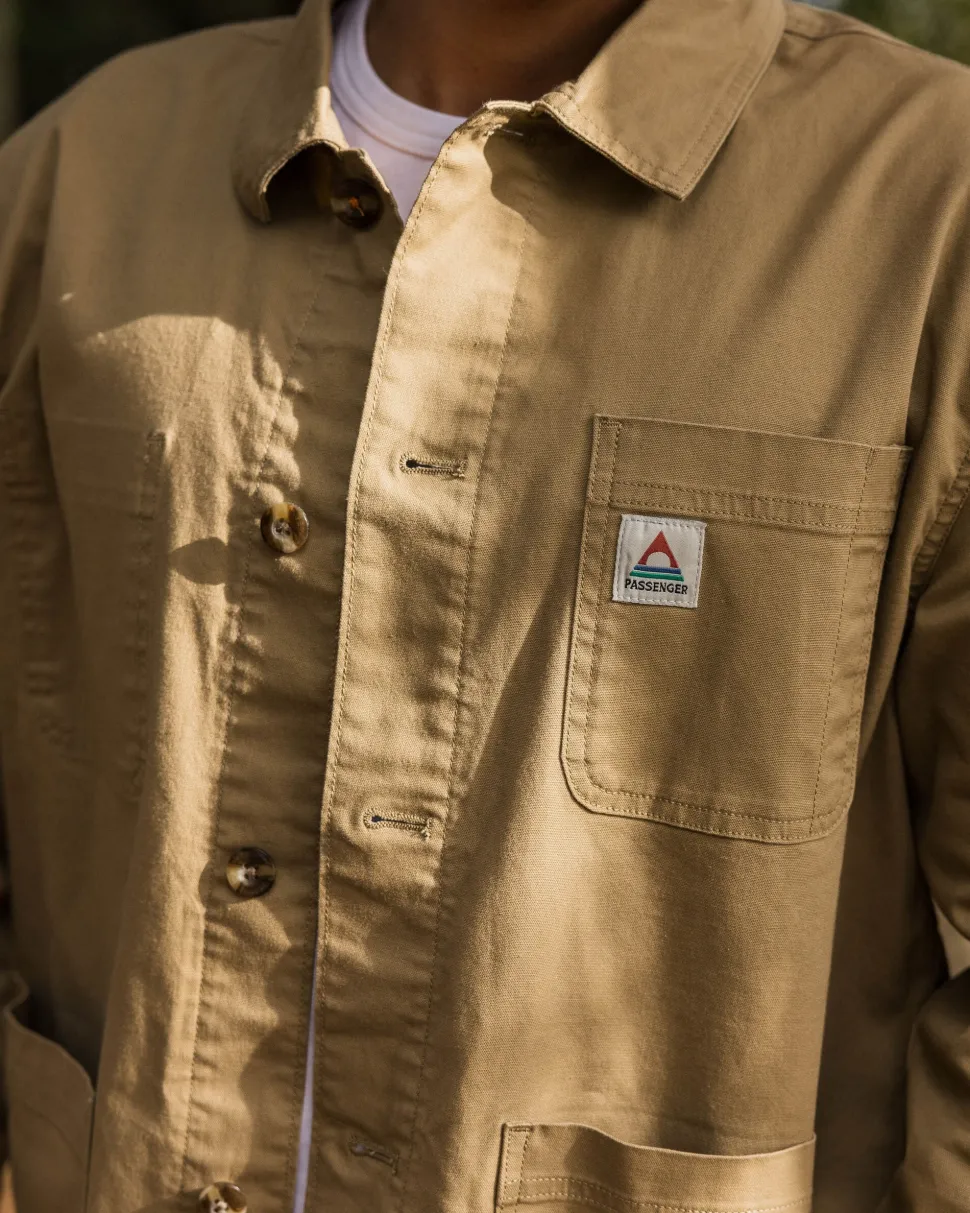 Shop Passenger Balsa Canvas Overshirt Biscuit