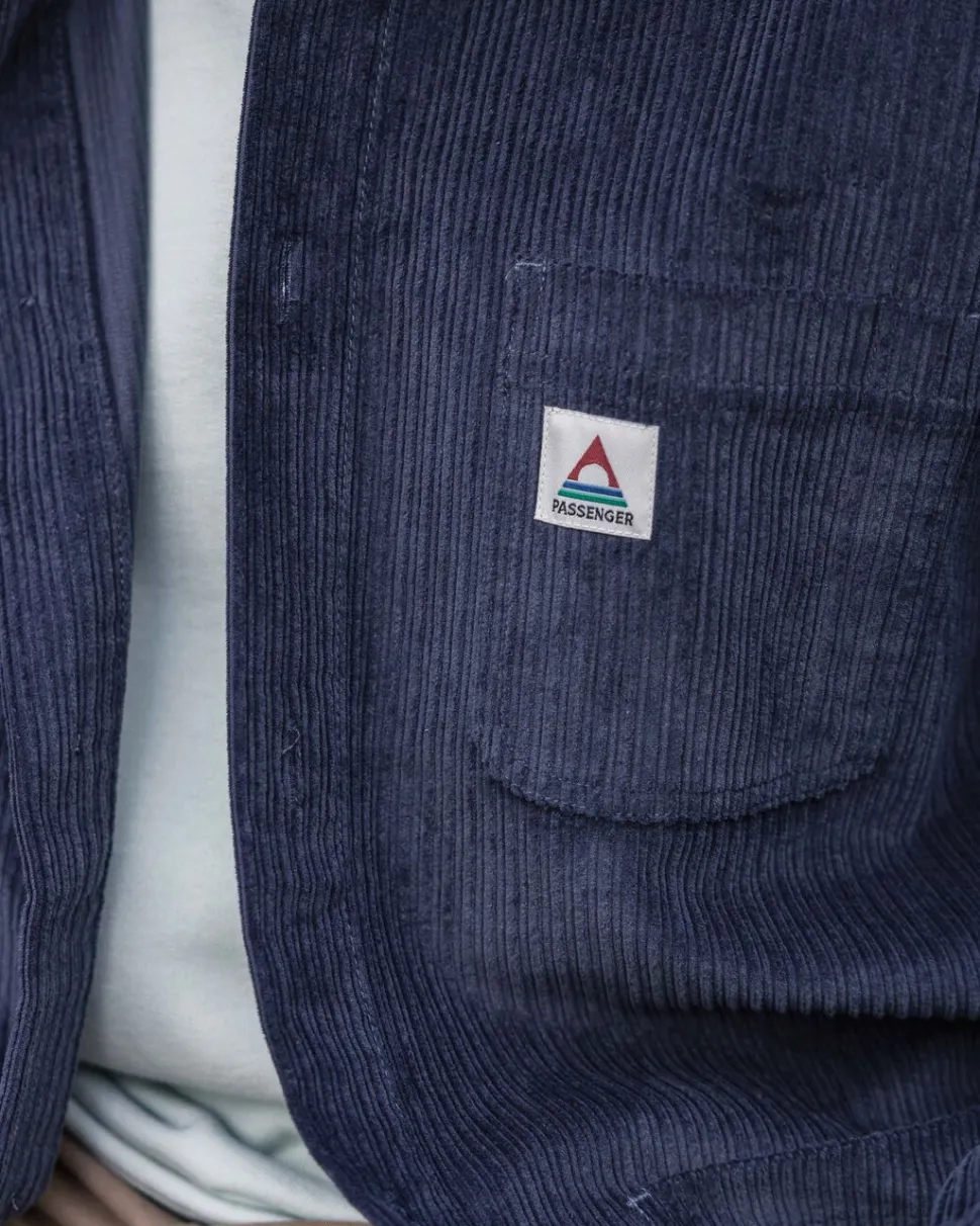 Cheap Passenger Balsa Cord Overshirt Charcoal