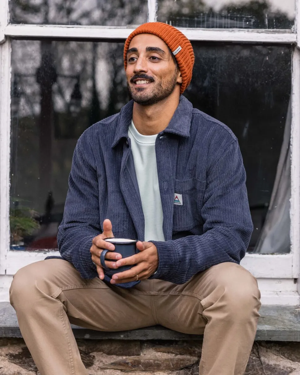 Cheap Passenger Balsa Cord Overshirt Charcoal