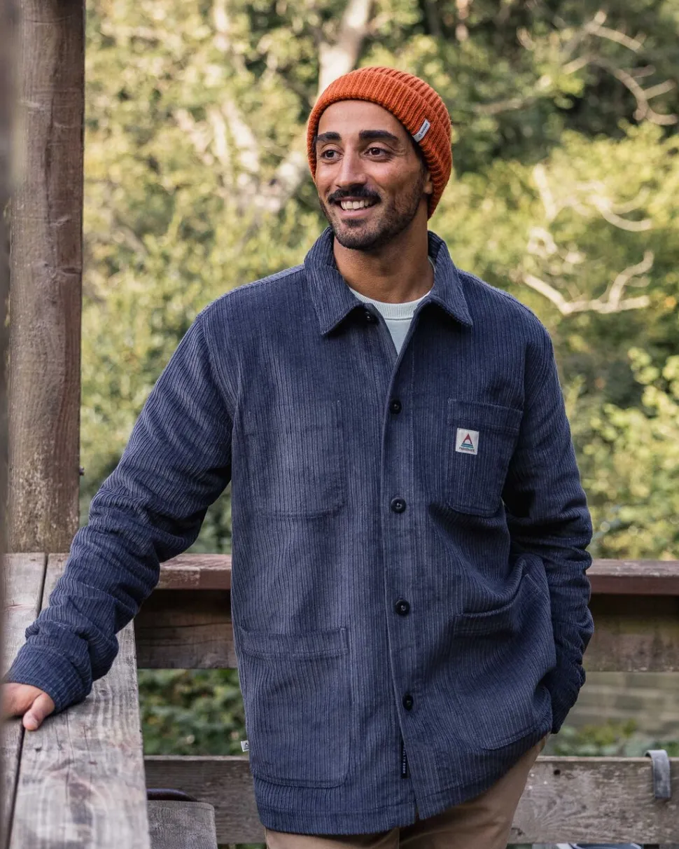 Cheap Passenger Balsa Cord Overshirt Charcoal