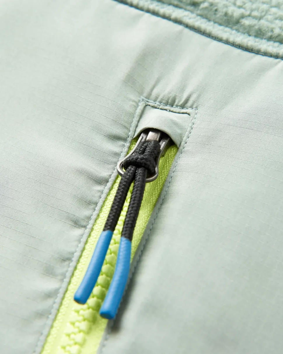 Discount Passenger Beebalm Recycled Sherpa Fleece Vest Pistachio