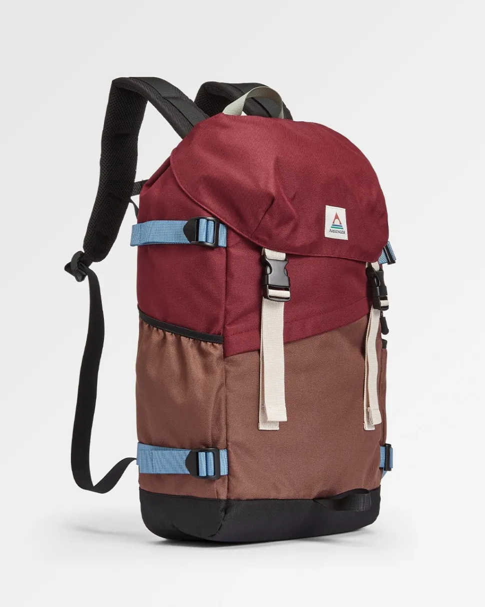 Outlet Passenger Boondocker Recycled 26L Backpack Burgundy/Chestnut