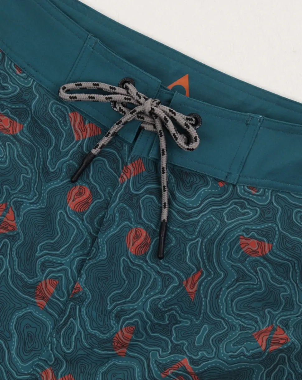 Flash Sale Floris van Bommel Breaks Recycled Boardshort Mediterranean Map
