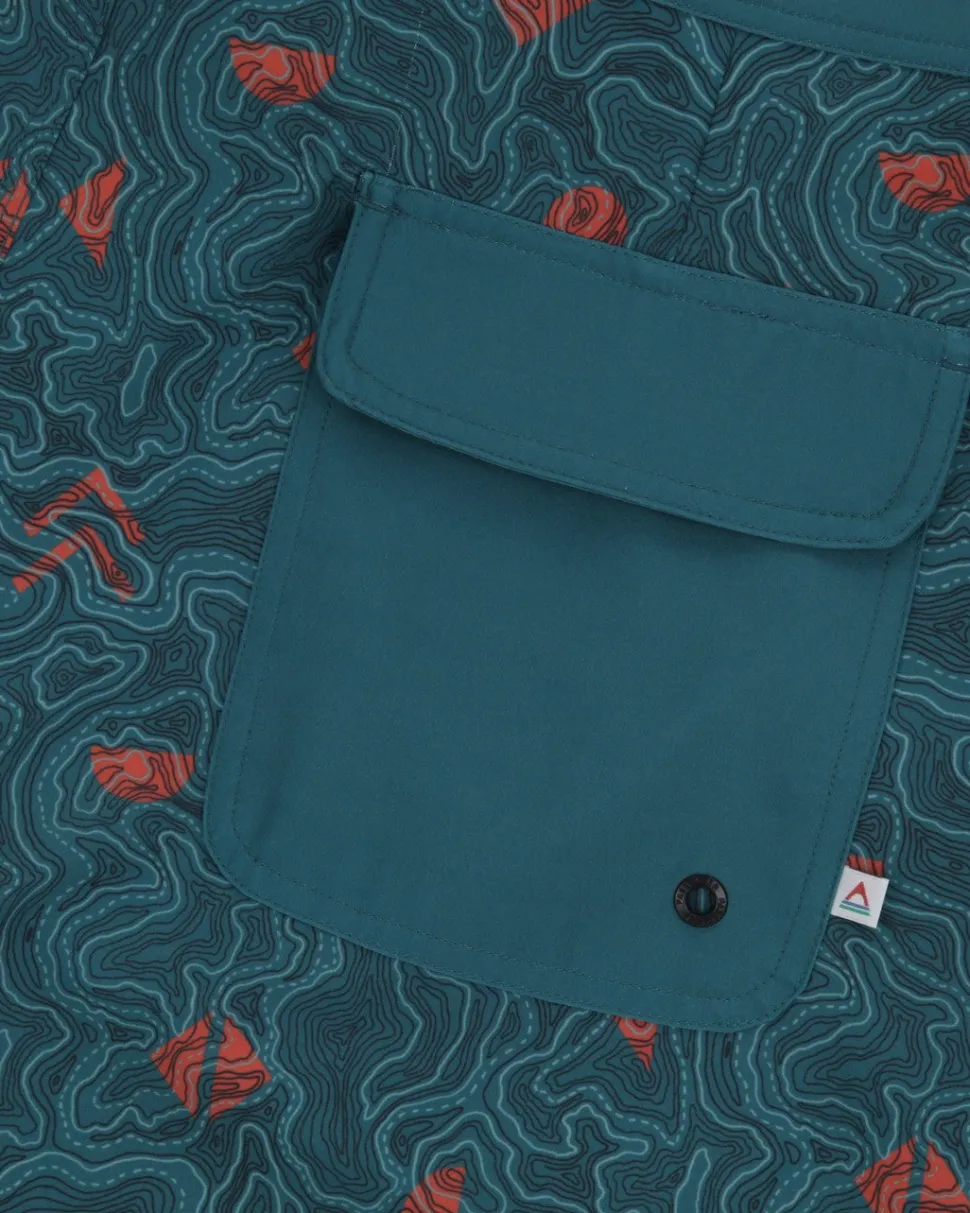 Flash Sale Floris van Bommel Breaks Recycled Boardshort Mediterranean Map