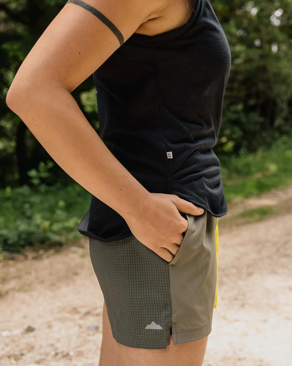 New Passenger Byway Active Recycled Short Dusty Olive