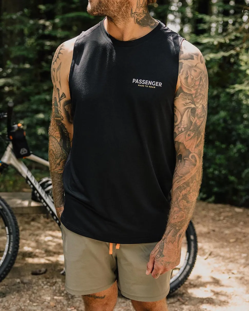 Cheap Passenger Calling Active Recycled Vest Black