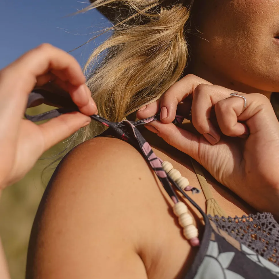 Flash Sale Passenger Cascade Cami Black Flower Burst