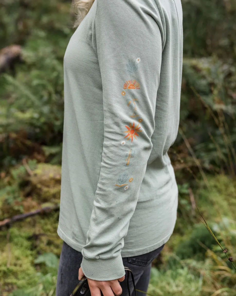 Cheap Passenger Chica Recycled Cotton LS T-Shirt Pistachio