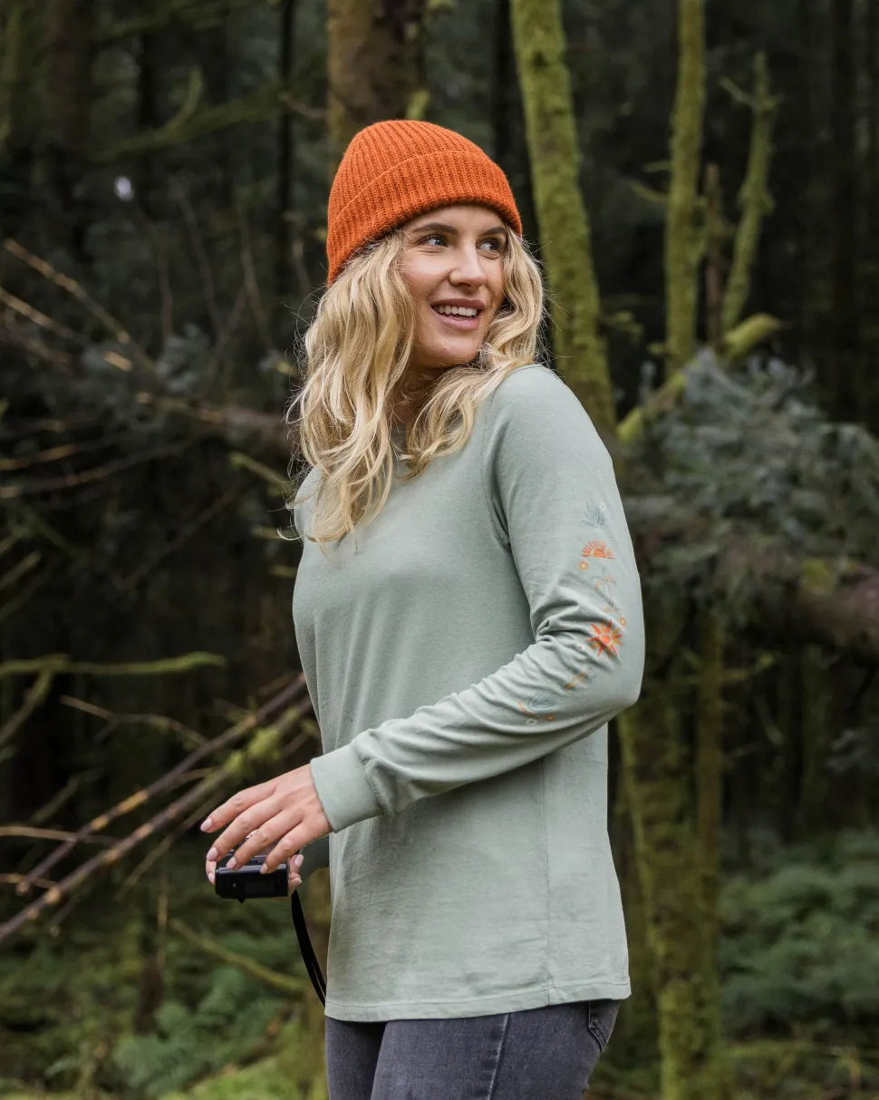 Cheap Passenger Chica Recycled Cotton LS T-Shirt Pistachio