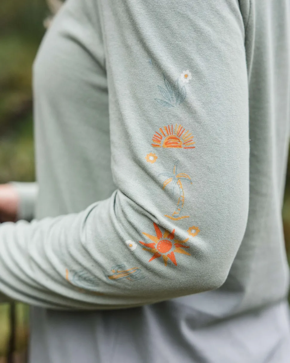 Cheap Passenger Chica Recycled Cotton LS T-Shirt Pistachio