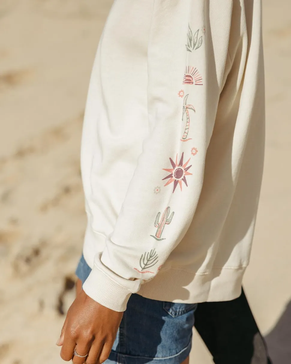 Clearance Passenger Chica Recycled Cotton Oversized Sweatshirt Birch