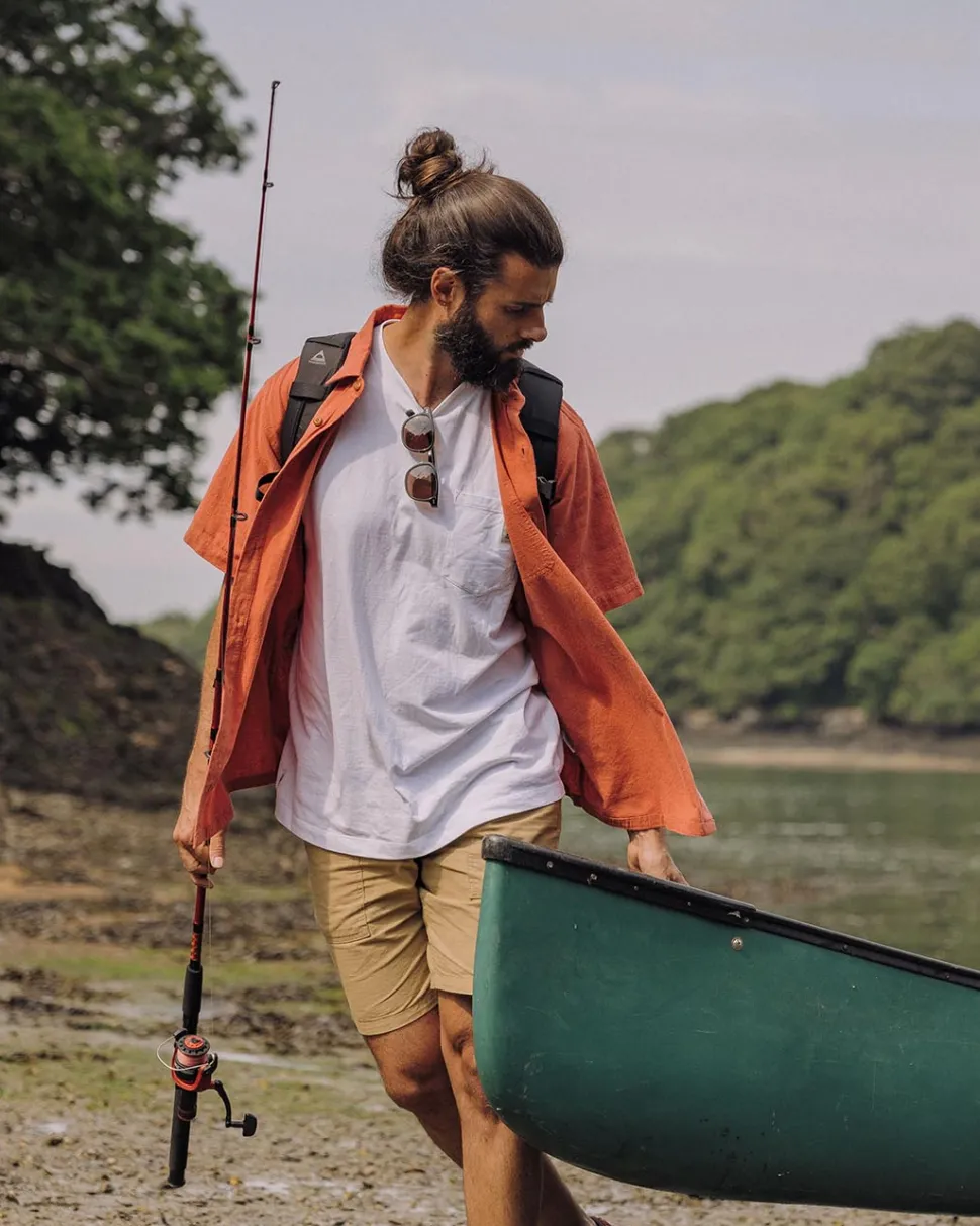 Fashion Passenger Chill Textured Short Sleeve Shirt Bruschetta